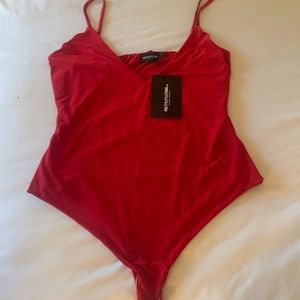 Pretty little thing red body suit
